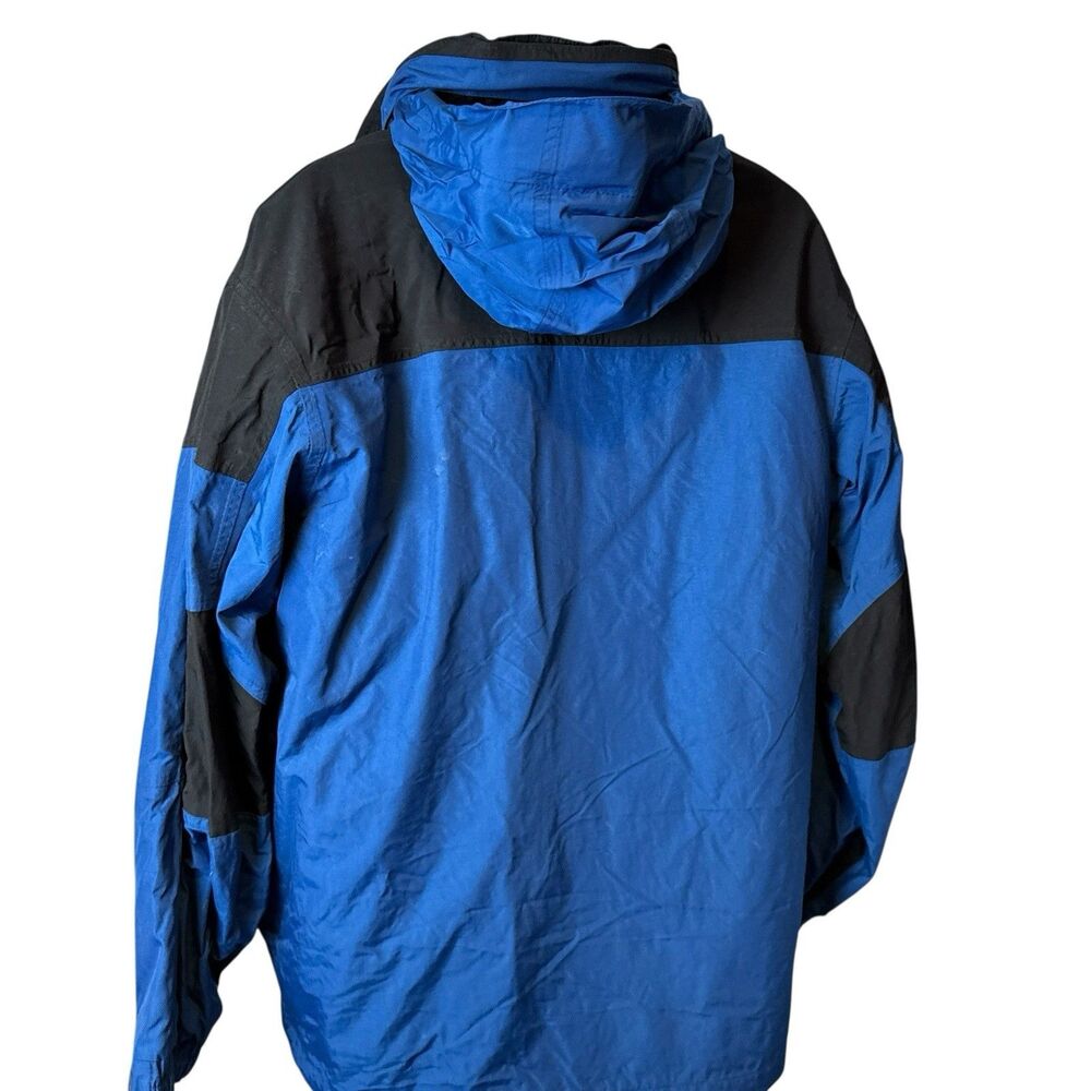 UAW Local 435 Auto Workers Jacket XL Port Authority Blue Union Windbreaker Hood - Picture 3 of 16